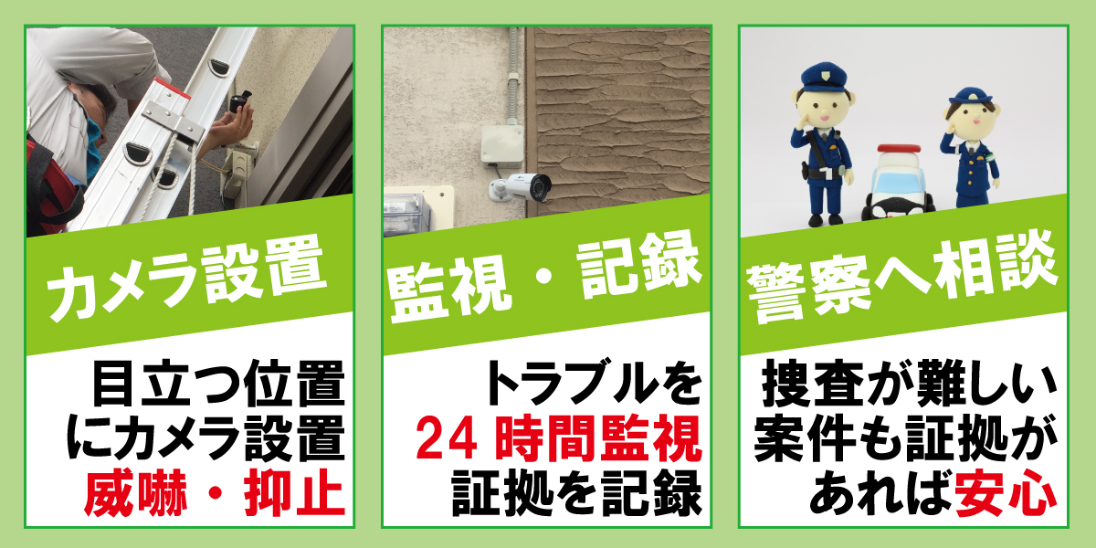 神戸防犯カメラセンター　防犯カメラで近隣住民間のトラブル回避3