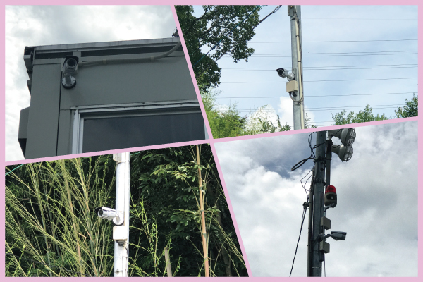 神戸市北区の建設業者様の資材置場での防犯カメラ設置事例