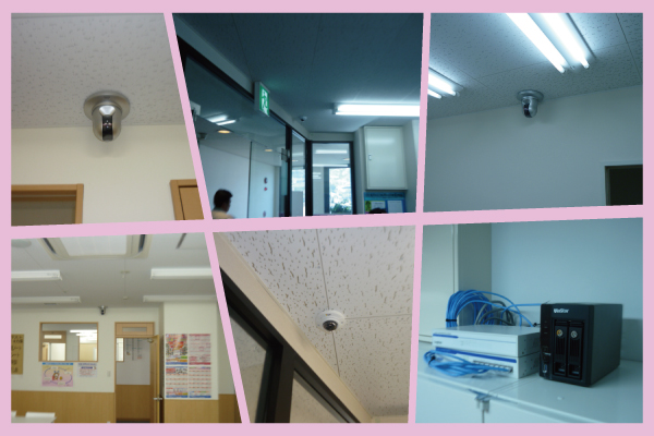 神戸市内の塾での防犯カメラ設置事例