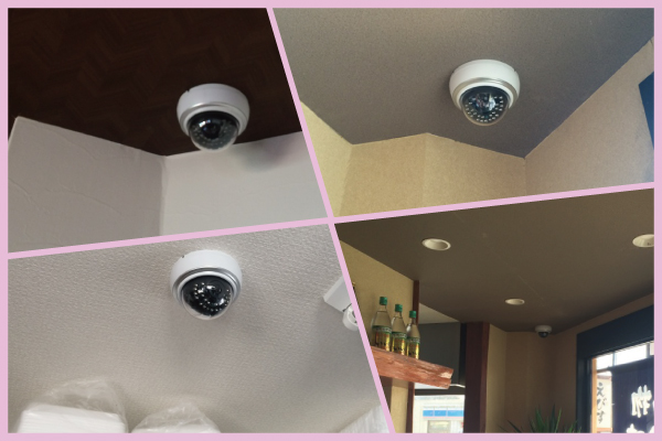 尼崎市の飲食店での防犯カメラ設置事例